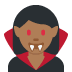 🧛🏾‍♀️ woman vampire: medium-dark skin tone display on Twitter